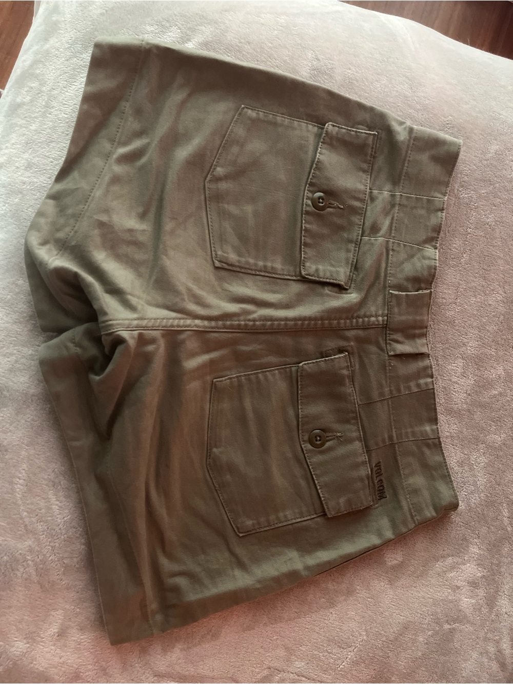 Volcom Olive Utility Pocket Shorts - Picture 3 of 4